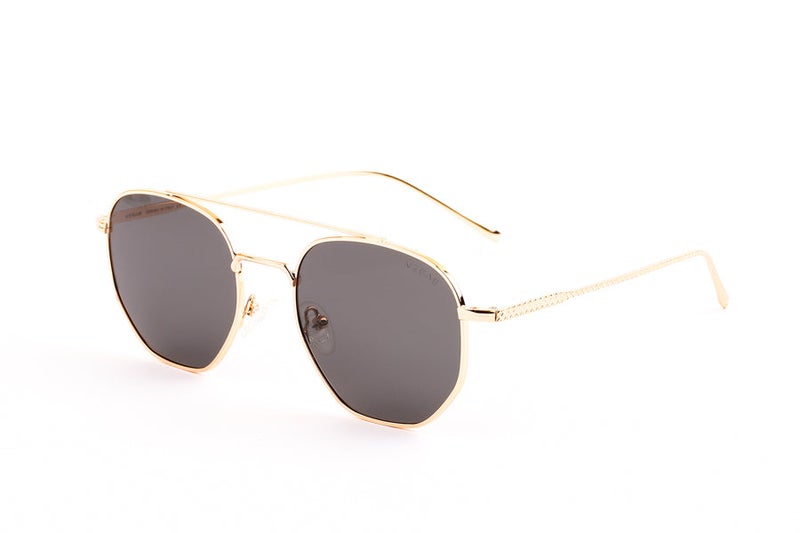 VEGAS Full Rim Hexagon Unisex Grey  Sunglasses V2101 C3 - Image 2